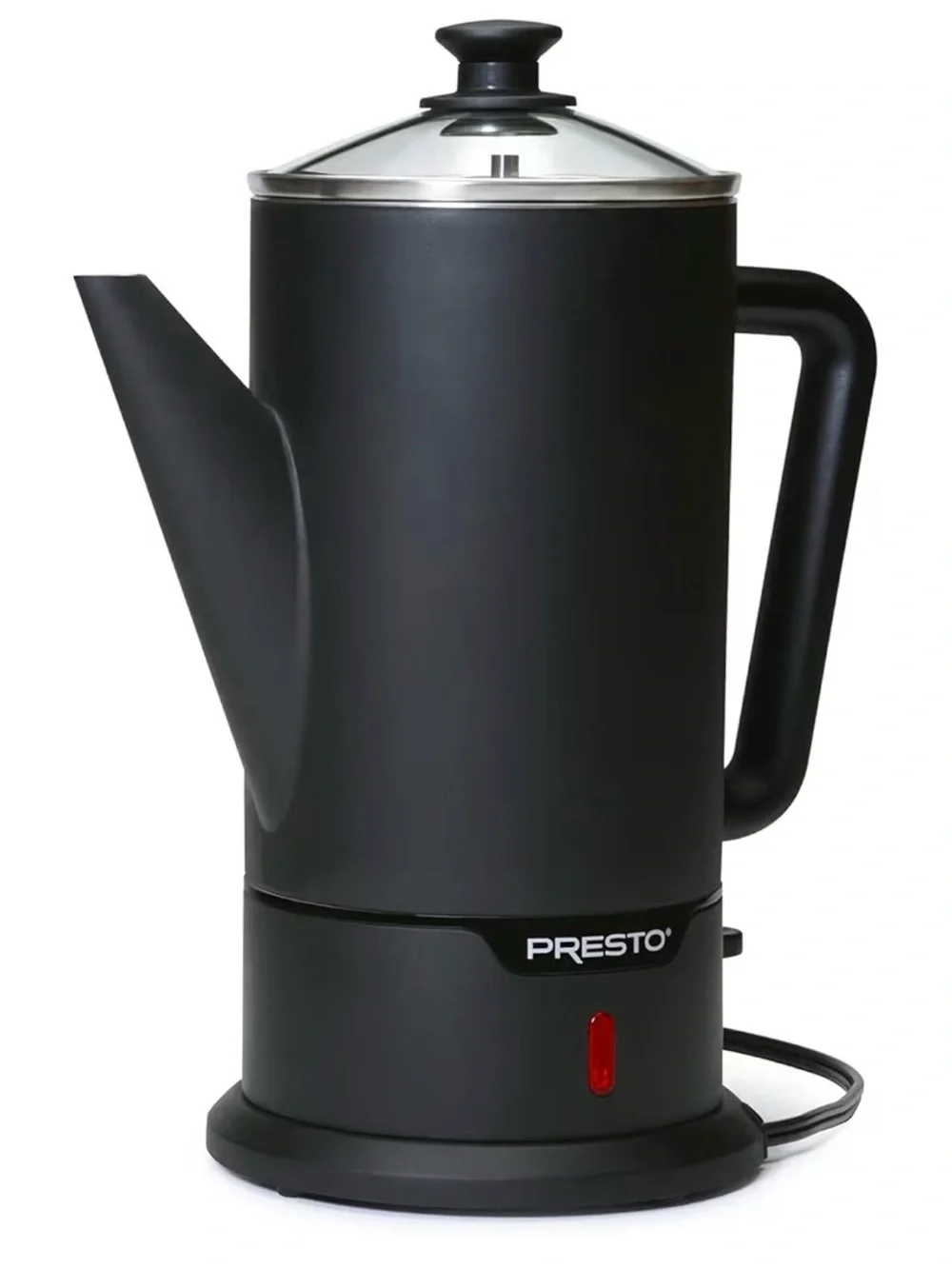 Presto 02815 Black Stainless Steel 12-Cup Cordless Coffee Percolator